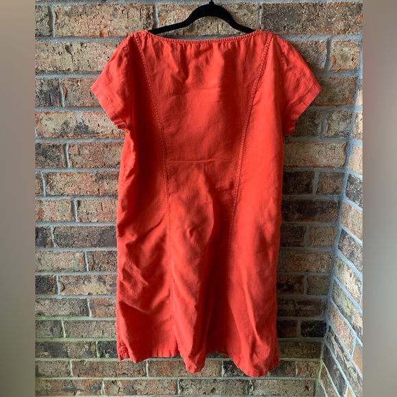 Boden red-orange dress - Picture 4 of 5